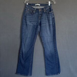 Levis 529 Curvy Bootcut Womens 6 /26x30 Wpl-423 Blue Wiskering